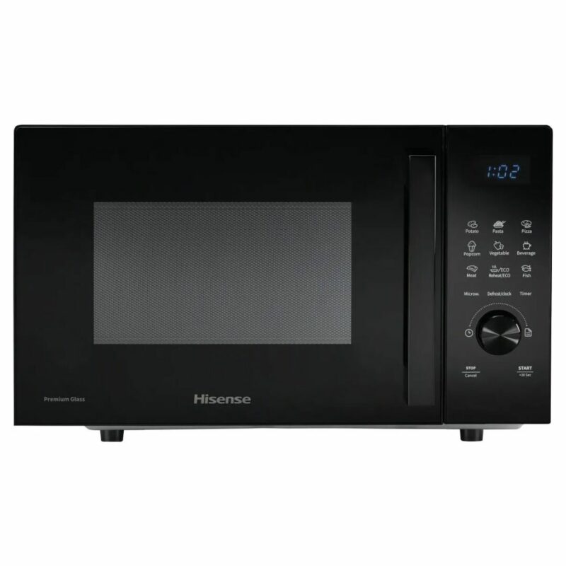 Hisense Forno Microonde Capacità 23 Litri Potenza 800 Watt Funzione Scongelamento colore Nero - H23MOBSD1H