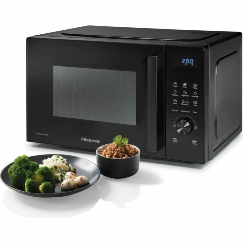Hisense Forno Microonde Capacità 23 Litri Potenza 800 Watt Funzione Scongelamento colore Nero - H23MOBSD1H - immagine 4