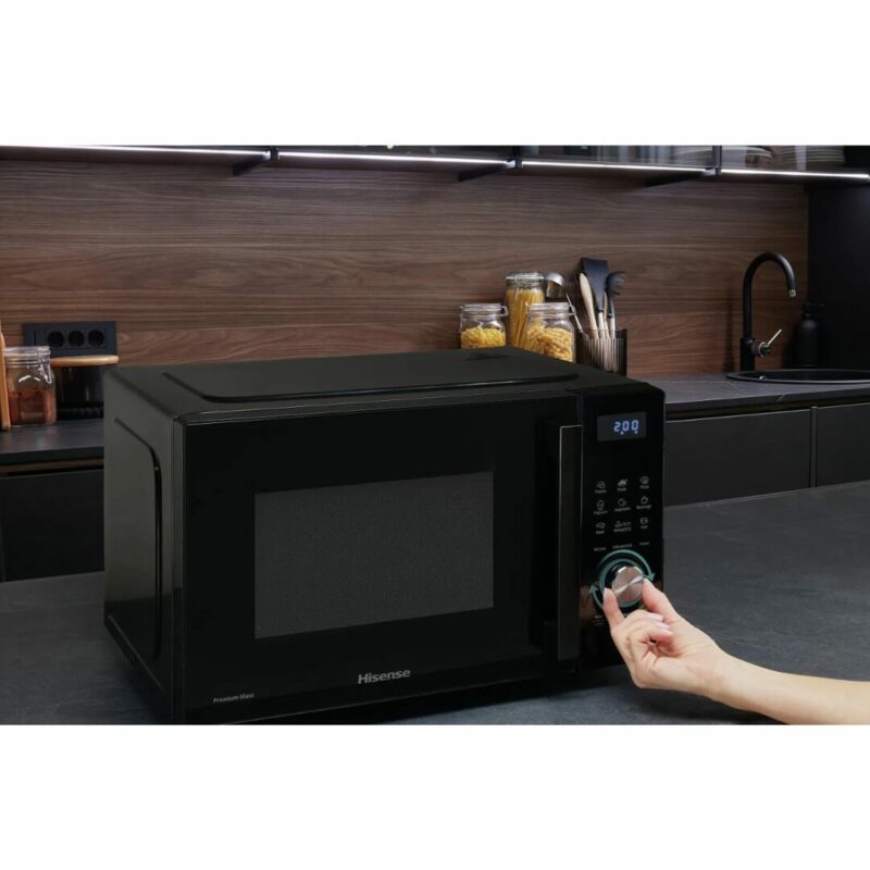 Hisense Forno Microonde Capacità 23 Litri Potenza 800 Watt Funzione Scongelamento colore Nero - H23MOBSD1H - immagine 8