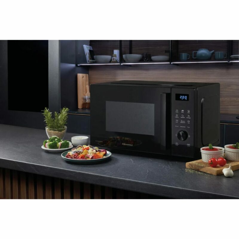 Hisense Forno Microonde Capacità 23 Litri Potenza 800 Watt Funzione Scongelamento colore Nero - H23MOBSD1H - immagine 10