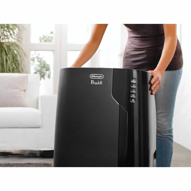 De Longhi Pinguino Condizionatore portatile 11000 Btu /h Climatizzatore Classe A Funzione Deumidificatore colore Nero - PAC EX120 SILENT - immagine 2