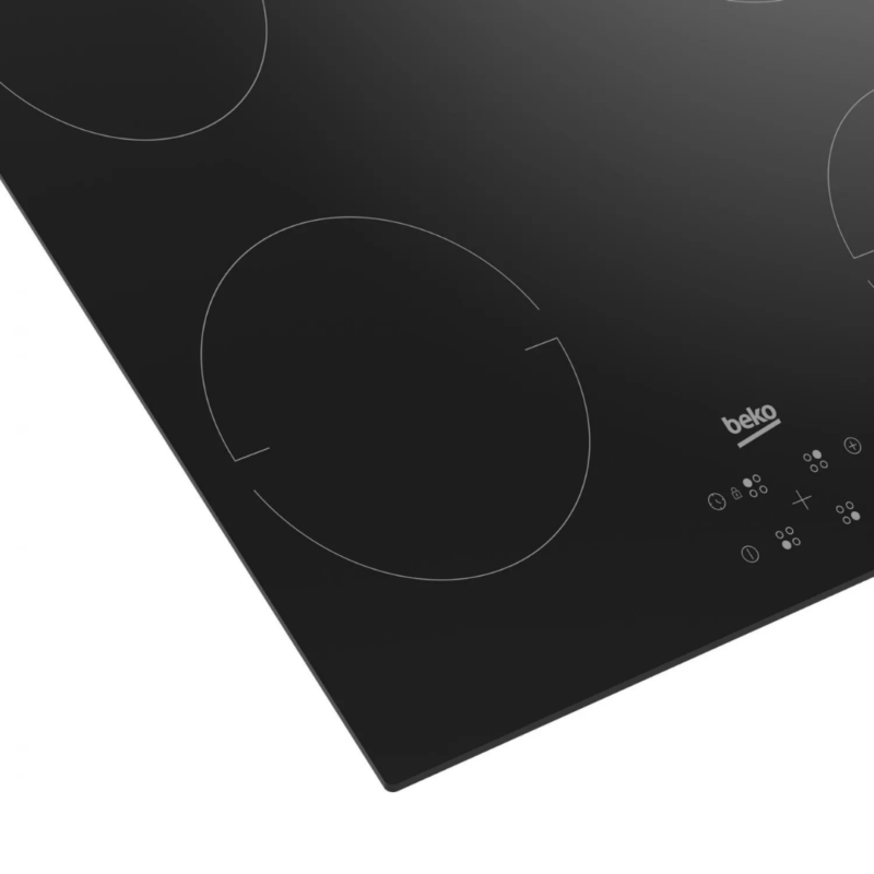 Beko Piano Cottura Induzione 4 Fuochi Larghezza 59 cm in Vetro colore Nero - HII64401QT - immagine 4