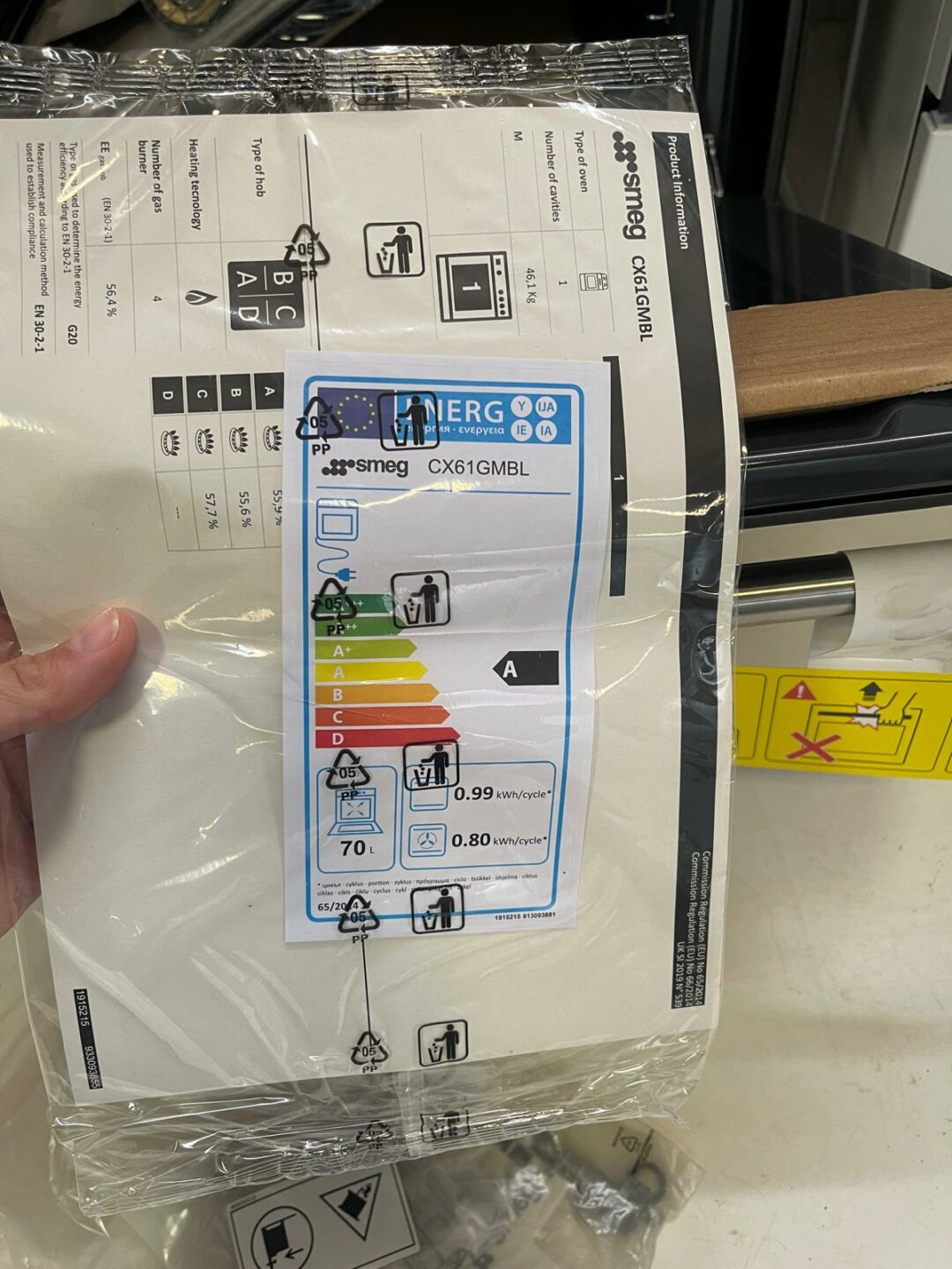 Cucina a gas smeg 4 fuochi nuova 2 anni di garanzia S 3315 - immagine 5