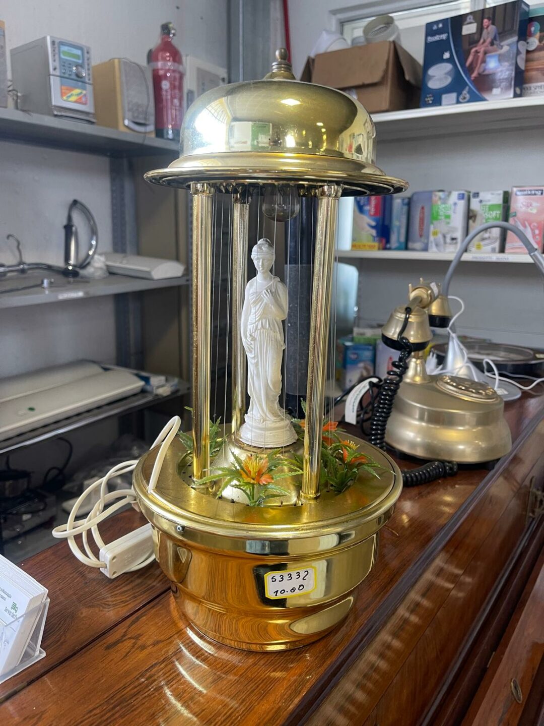 Lampada decorativa con cascata ad olio usata S 3332 - immagine 2