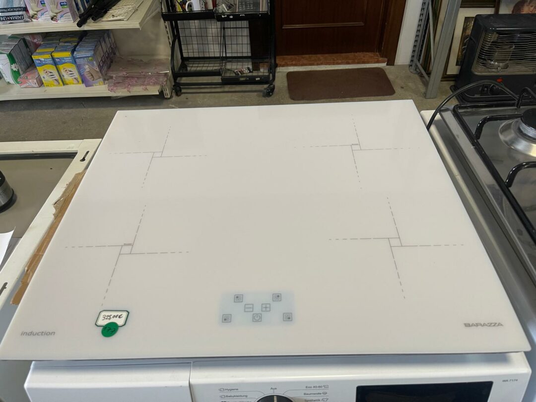 Piano cottura BARAZZA 1PIDG64B Induzione 60.IVBG / Bianco usato con 6 mesi di garanzia S 3334