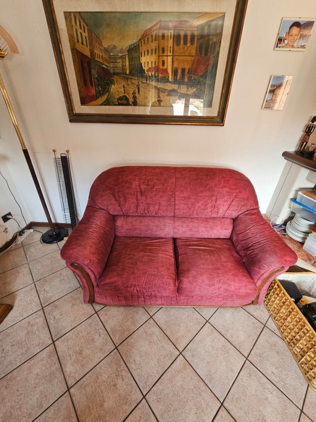 Divano 2 posti in tessuto S 3505