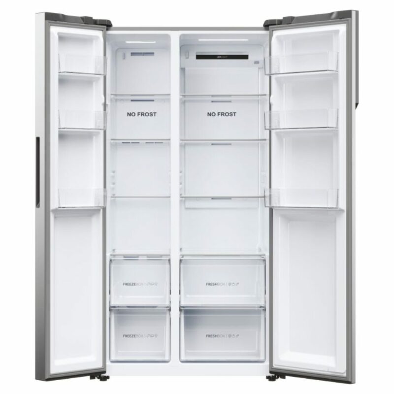 Haier Frigorifero Americano Side by Side 528 Litri No Frost colore Platinum Inox - HSR5918DNMP - immagine 3