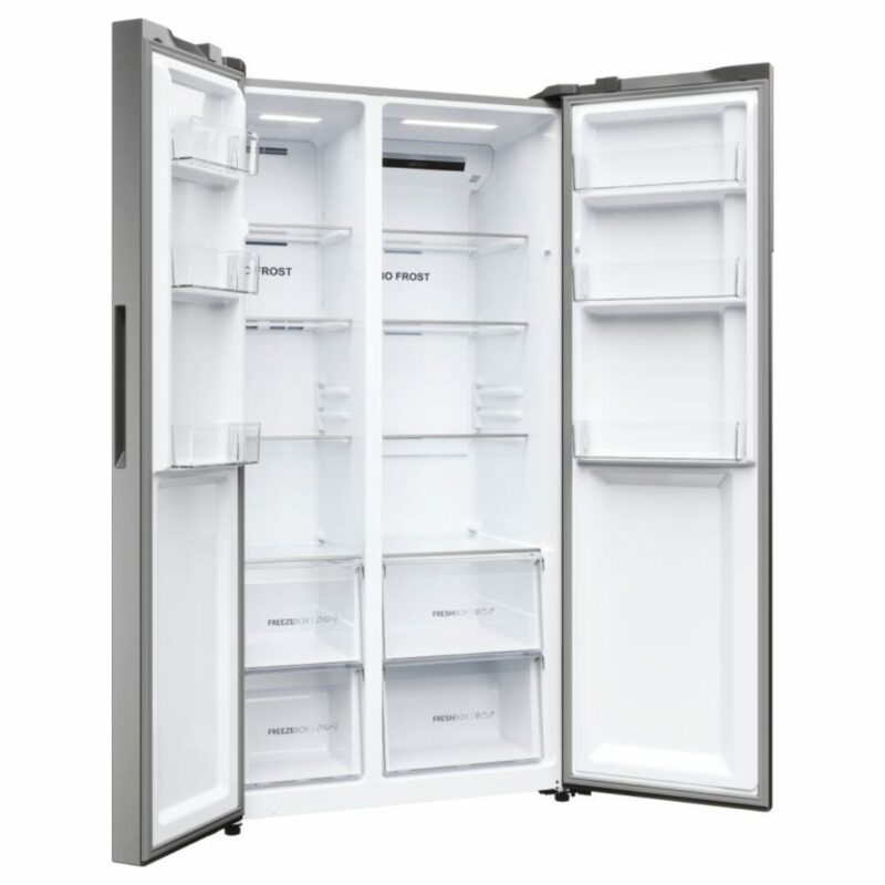 Haier Frigorifero Americano Side by Side 528 Litri No Frost colore Platinum Inox - HSR5918DNMP - immagine 6
