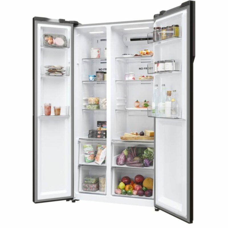 Haier Frigorifero Americano Side by Side 528 Litri No Frost colore Platinum Inox - HSR5918DNMP - immagine 8