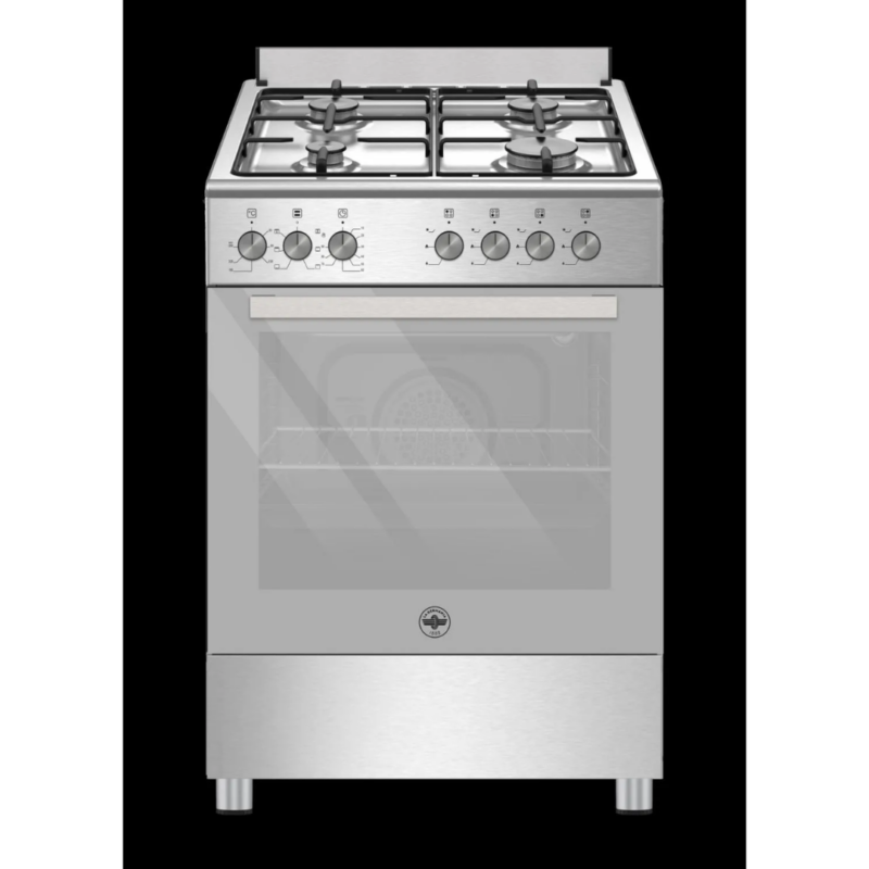Bertazzoni Cucina a Gas 4 Fuochi Forno Elettrico Ventilato con Grill 60x60 cm Classe A colore Acciaio Inox - SE664EX/24 - immagine 4