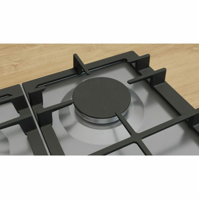 Bosch Piano Cottura 5 Fuochi a Gas Larghezza 75 cm (1 Bruciatore Wok) in Acciaio Inox colore Inox - PCS7A5I90 Serie 6 - immagine 3