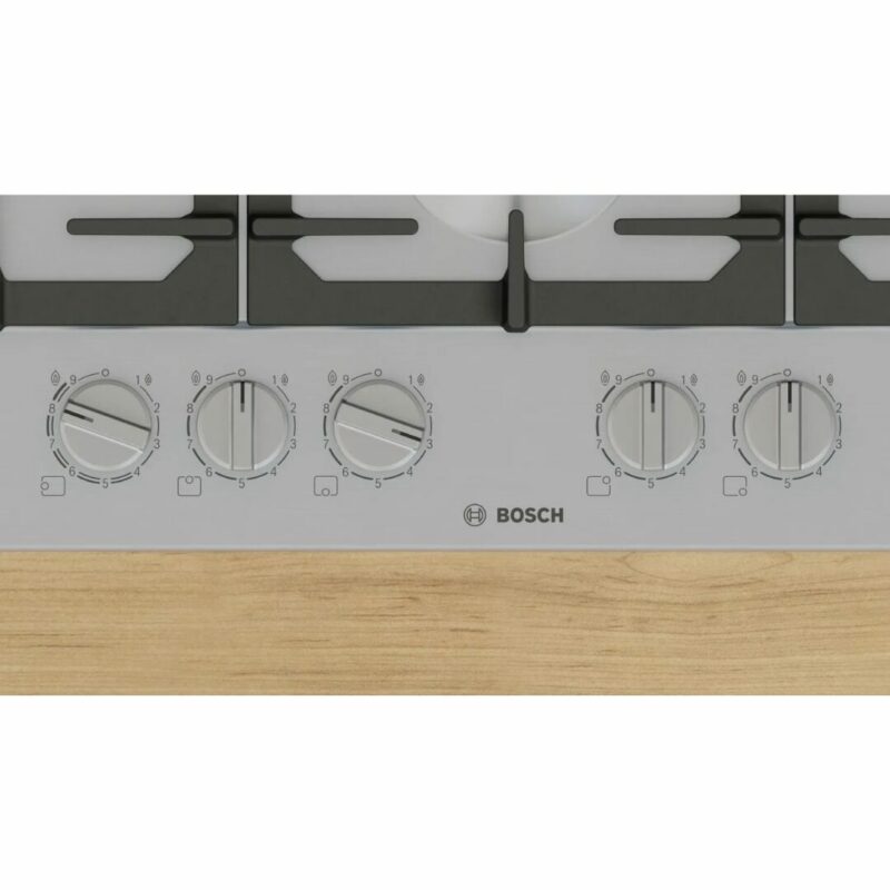 Bosch Piano Cottura 5 Fuochi a Gas Larghezza 75 cm (1 Bruciatore Wok) in Acciaio Inox colore Inox - PCS7A5I90 Serie 6 - immagine 5