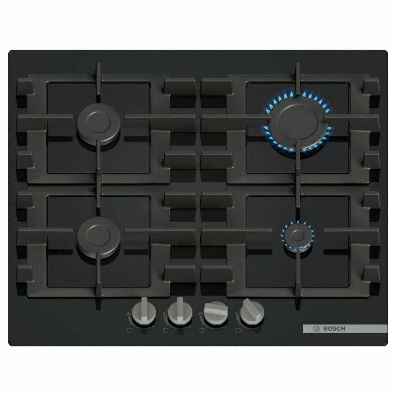 Bosch Piano Cottura 4 Fuochi a Gas Larghezza 60 cm in Vetro Temperato colore Nero - PNP6B6K40 Serie 4 - immagine 2