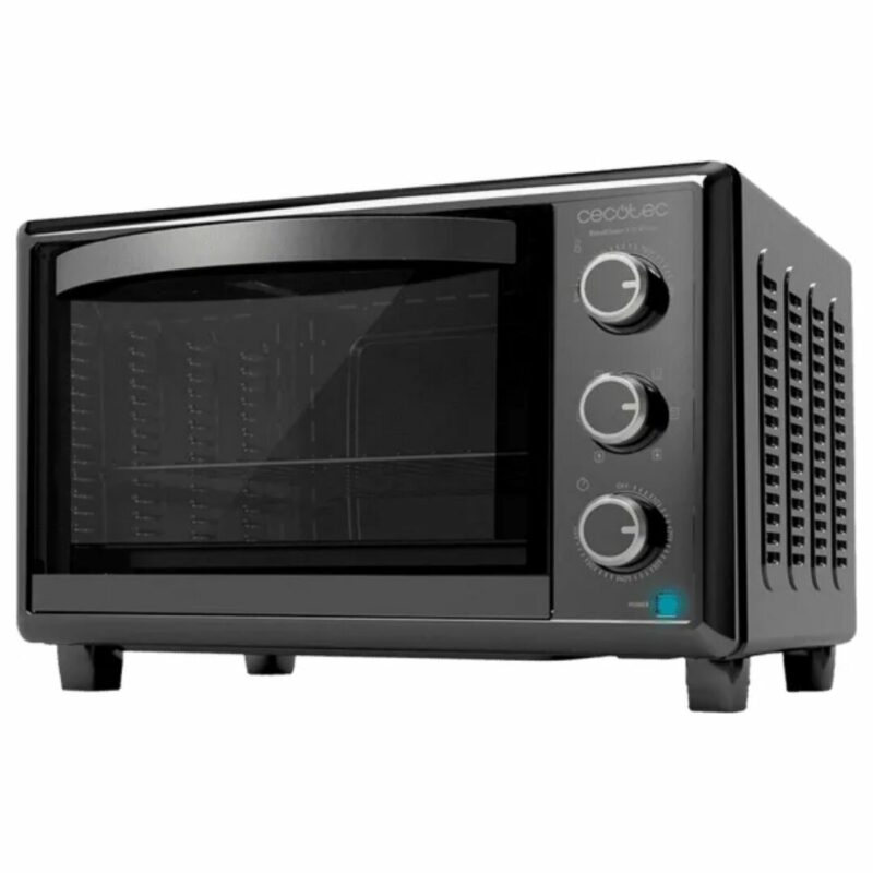 Cecotec Forno Elettrico Fornetto Capacità 26 Litri Potenza 1500 W con Pietra per Pizze colore Nero Bake&Toast 2600 - 03818