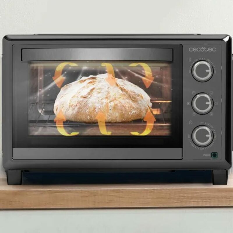 Cecotec Forno Elettrico Fornetto Capacità 26 Litri Potenza 1500 W con Pietra per Pizze colore Nero Bake&Toast 2600 - 03818 - immagine 4