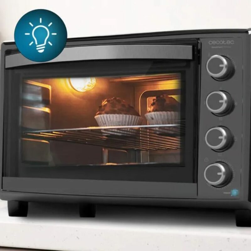 Cecotec Forno Elettrico Fornetto Multifunzione Capacità 46 Litri 2000 Watt - 3820 Bake&Toast 4600 Black Gyro - immagine 6