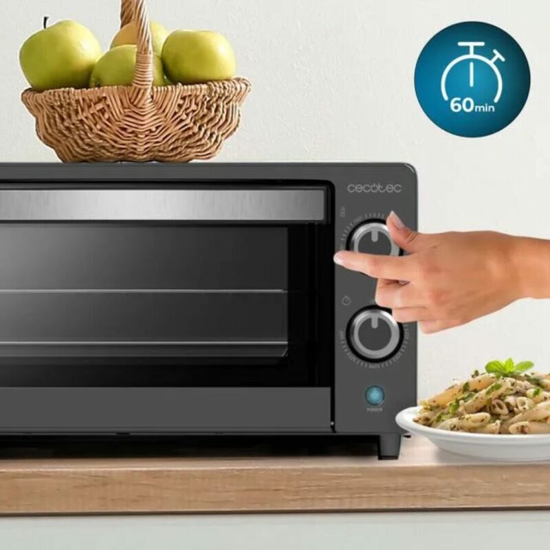 Cecotec Forno Elettrico Fornetto Multifunzione Capacità 10 Litri Potenza 1000 Watt Timer - 3816 Bake&Toast 1090 Black - immagine 3