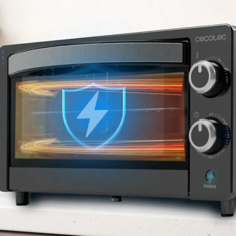 Cecotec Forno Elettrico Fornetto Multifunzione Capacità 10 Litri Potenza 1000 Watt Timer - 3816 Bake&Toast 1090 Black - immagine 5