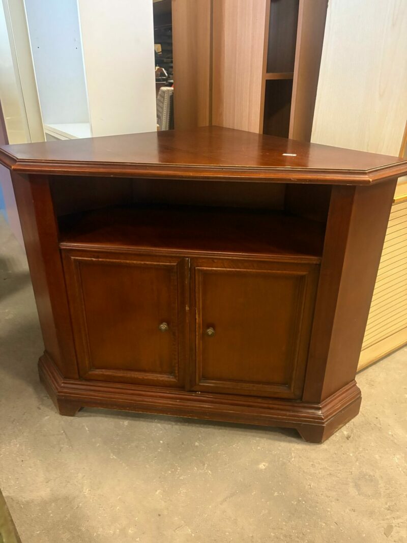 Mobile ad angolo porta tv in legno massiccio S 3479