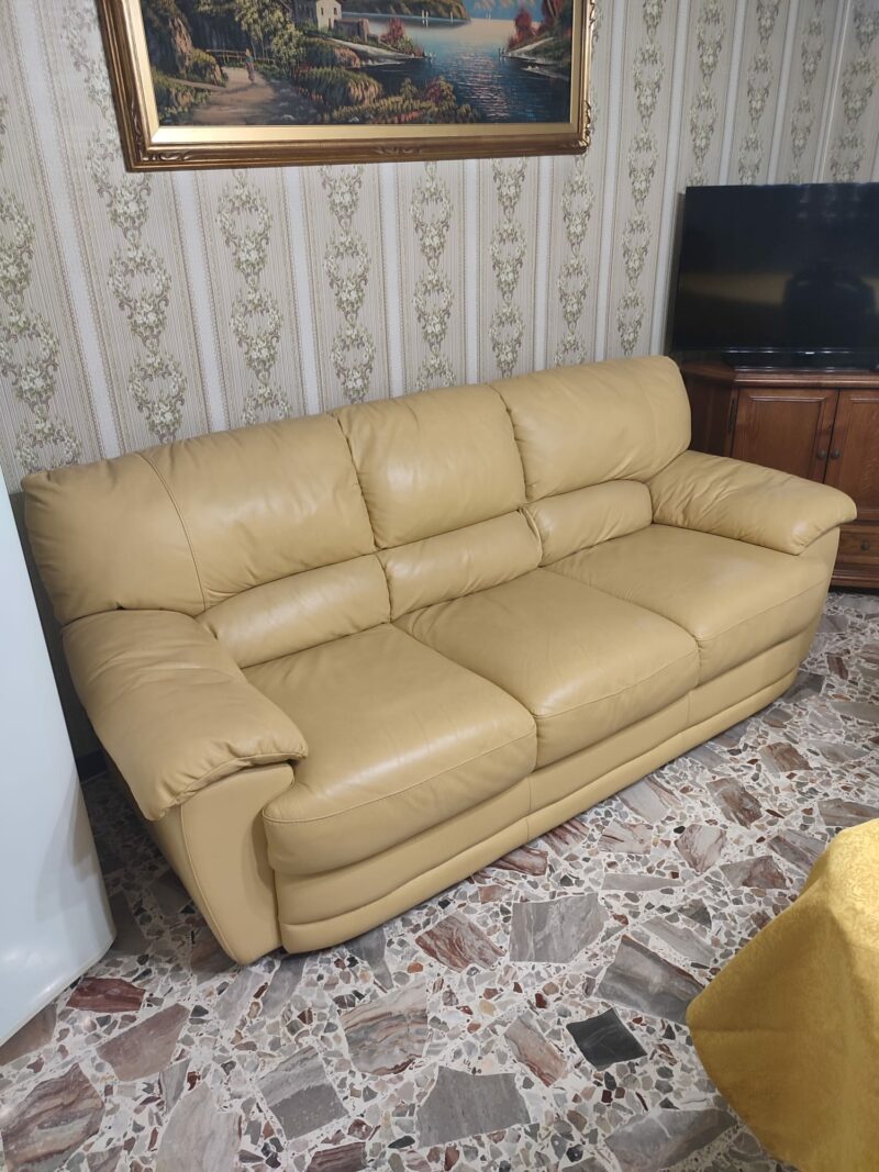 Divano in pelle 3 posti S 3606 Art.205 - immagine 2