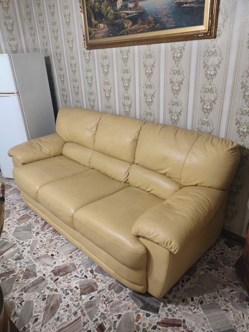 Divano in pelle 3 posti S 3606 Art.205