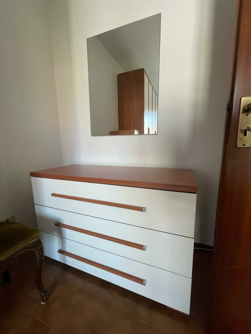 Camera da letto completa, armadio+comò+2 comodini+letto matrimoniale+materasso S 3526 - immagine 3