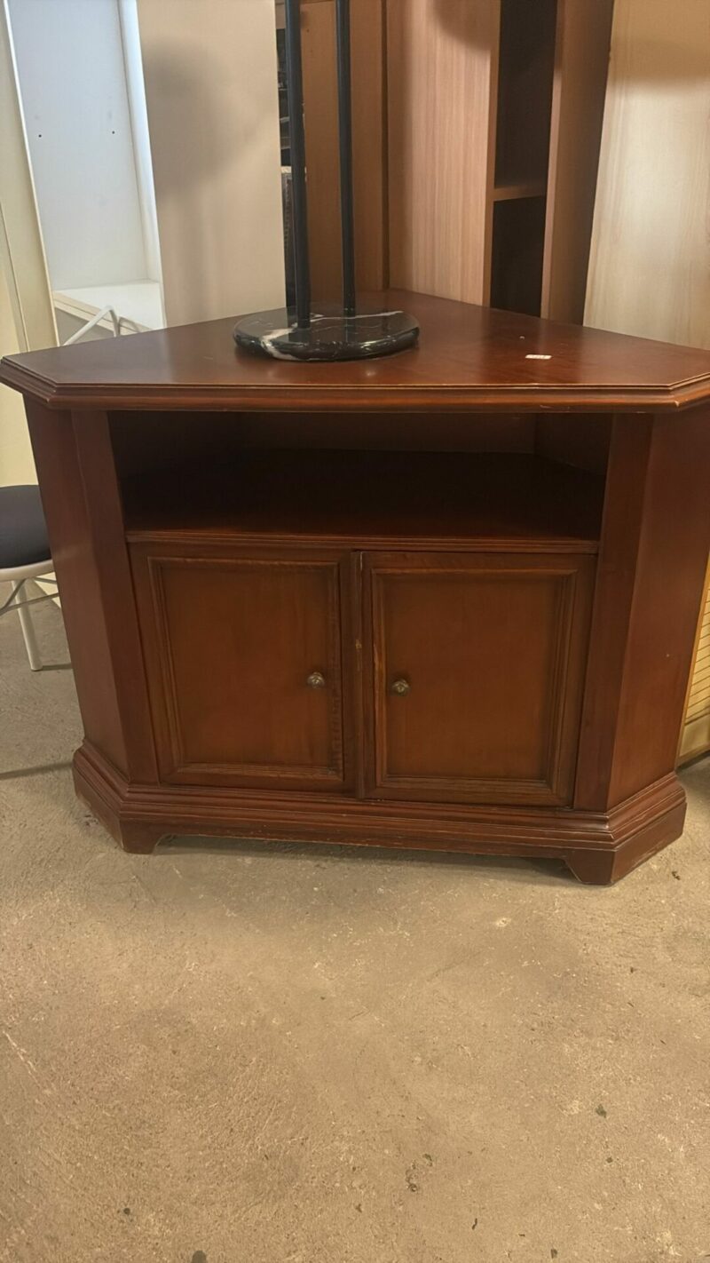 Mobile ad angolo porta tv in legno massiccio S 3479