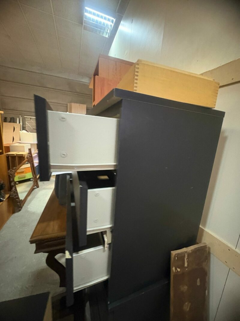 Cassettiera nera con 3 cassetti usata S 3456 - immagine 3
