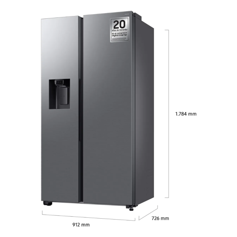 Samsung Frigorifero Americano Side by Side Capacità 640 Litri No Frost - RS70F64KETEF - immagine 4