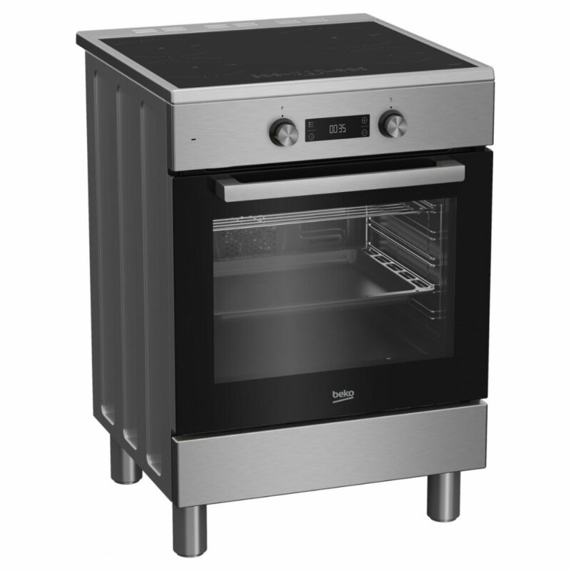 Beko Cucina a Induzione 4 Fuochi Forno Elettrico Ventilato con Grill 60x60 cm Classe A colore Inox - FSE69300X - immagine 2