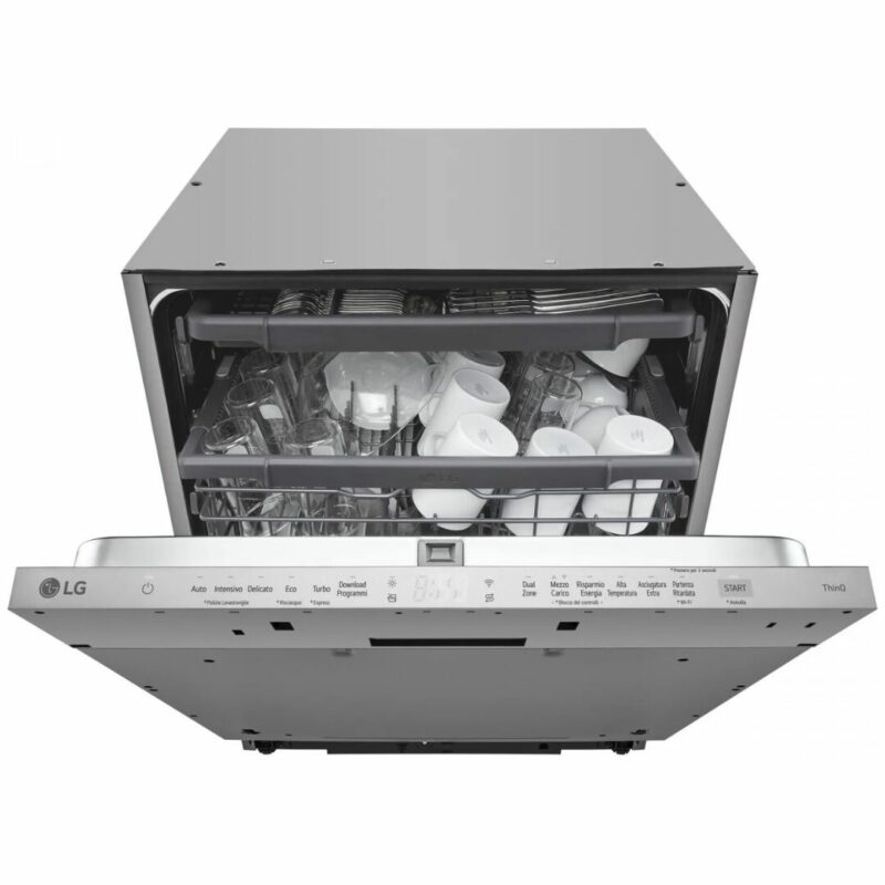 Lg Lavastoviglie da Incasso 14 Coperti Incassata a Scomparsa Totale 60 cm Wi-Fi Serie 2 - DB243TX QuadWash