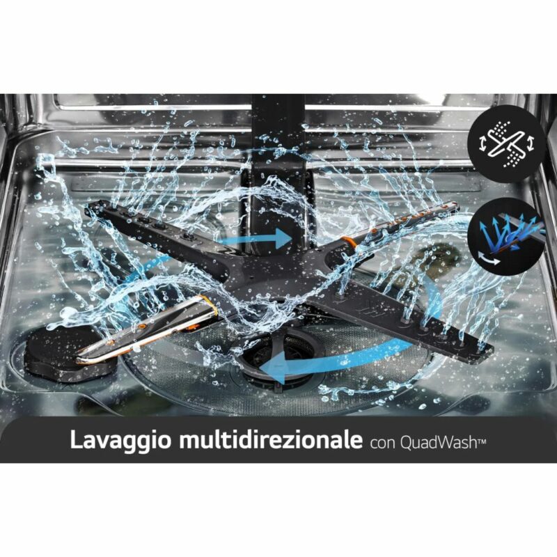 Lg Lavastoviglie da Incasso 14 Coperti Incassata a Scomparsa Totale 60 cm Wi-Fi Serie 2 - DB243TX QuadWash - immagine 4