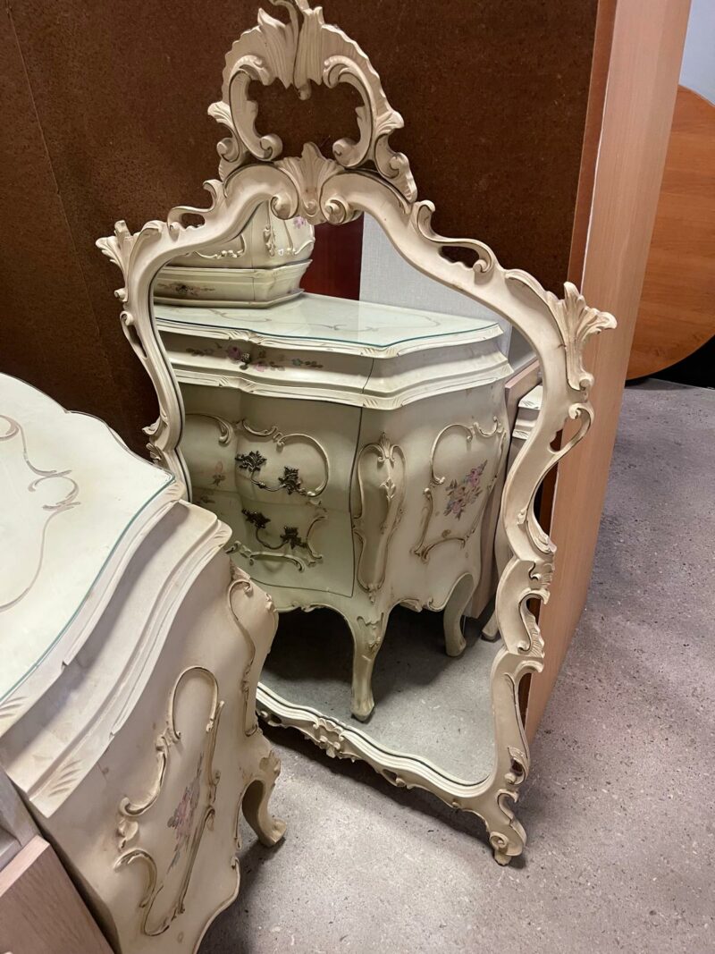 Armadio in stile veneziano compreso di comò con specchio e 2 comodini S 3647 - immagine 6