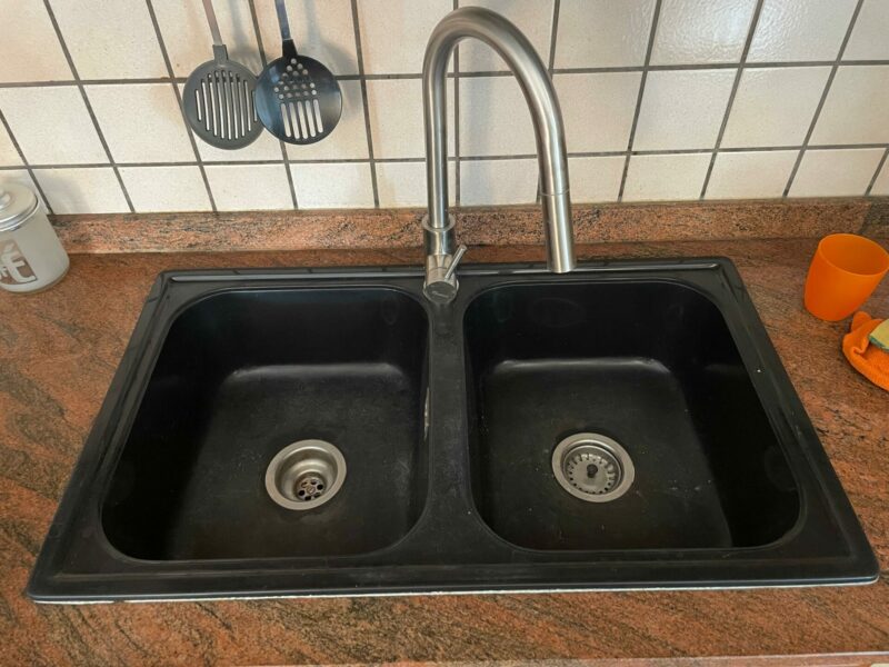 Cucina Usata in legno massiccio completa di piano cottura, forno, cappa e lavandino S 3766 - immagine 5
