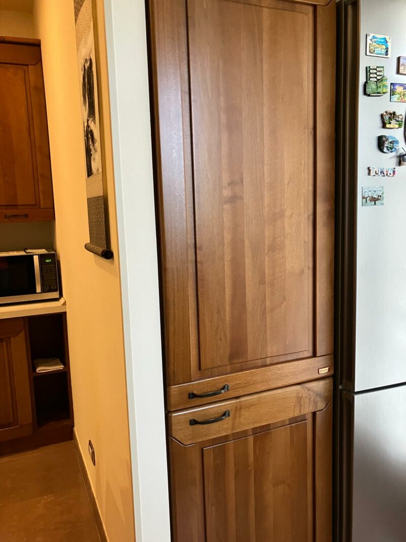Cucina lineare in legno completa di elettrodomestici C 21 - immagine 3
