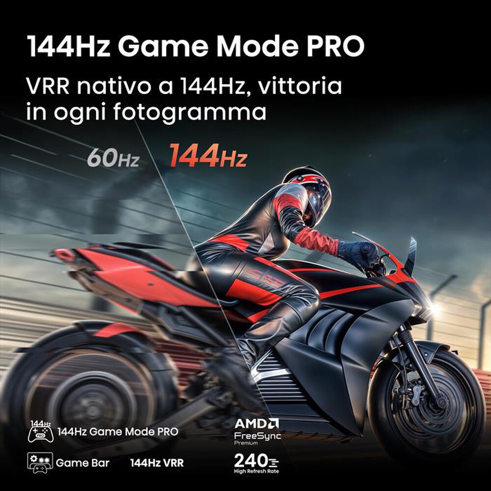 Hisense Smart TV 50 Pollici 4K Ultra HD Display QLED 144 Hz Sistema Operativo VIDAA Classe E colore Nero - 50U79Q - immagine 7