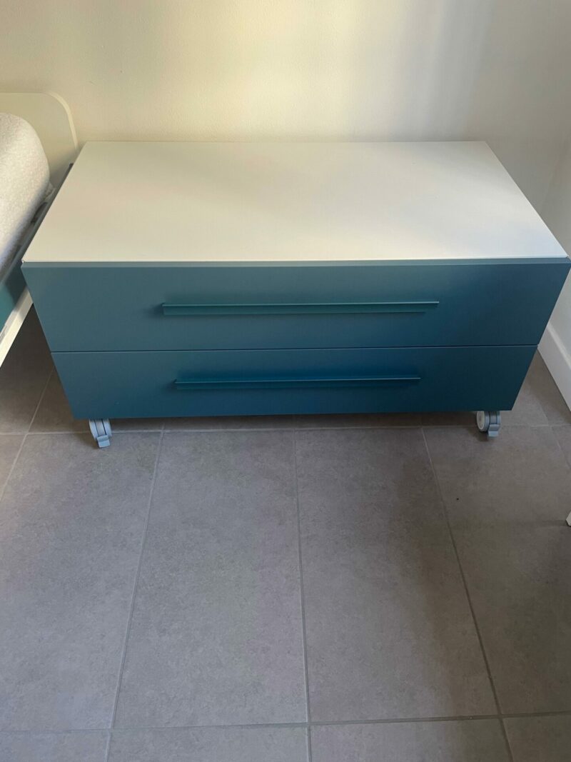 Camera completa di armadio 2 ante + colonna , letto singolo con cassetti e cassettiera c 22 Art.6 - immagine 3