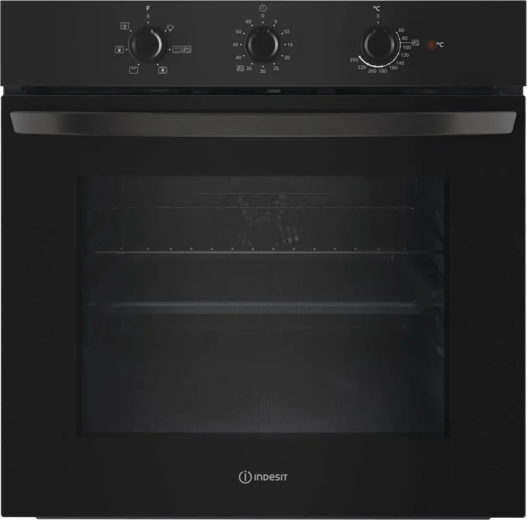 Forno Elettrico da Incasso Indesit Ventilato Multifunzione con Grill 66 Litri 60 cm Classe A colore Nero - IO 235H B