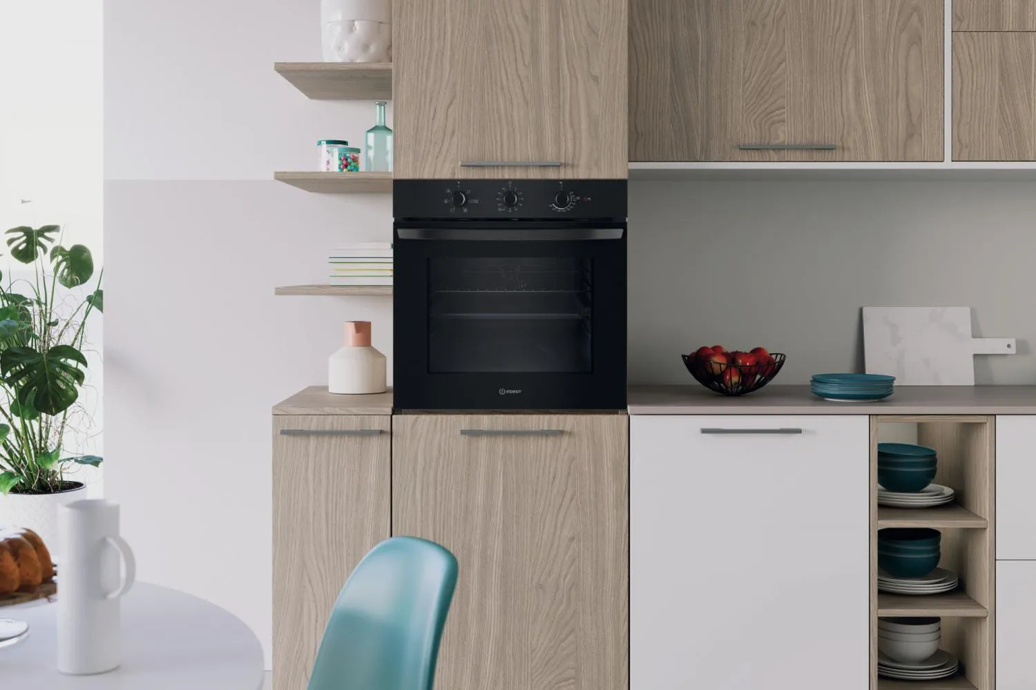 Forno Elettrico da Incasso Indesit Ventilato Multifunzione con Grill 66 Litri 60 cm Classe A colore Nero - IO 235H B - immagine 5