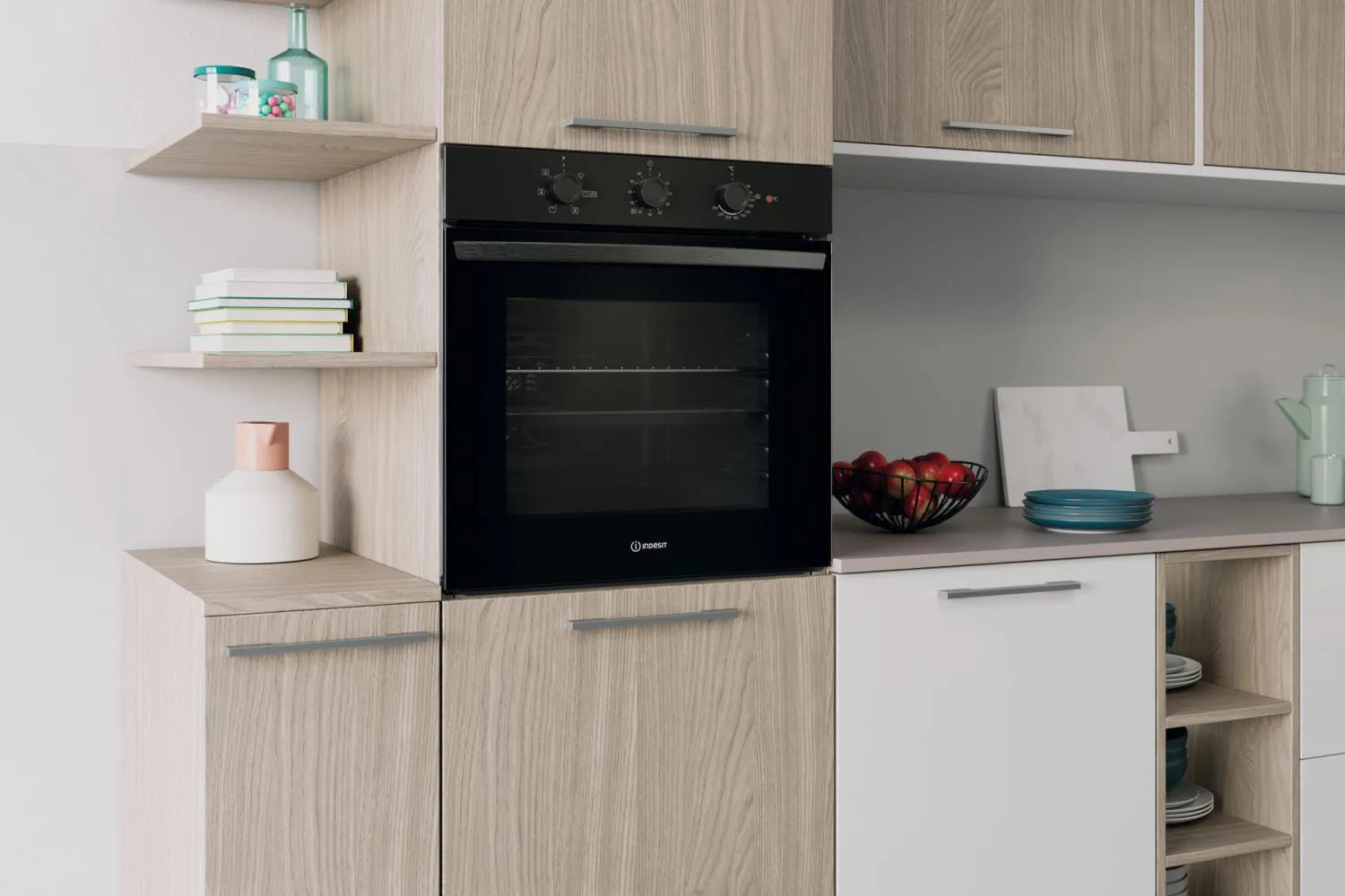Forno Elettrico da Incasso Indesit Ventilato Multifunzione con Grill 66 Litri 60 cm Classe A colore Nero - IO 235H B - immagine 6