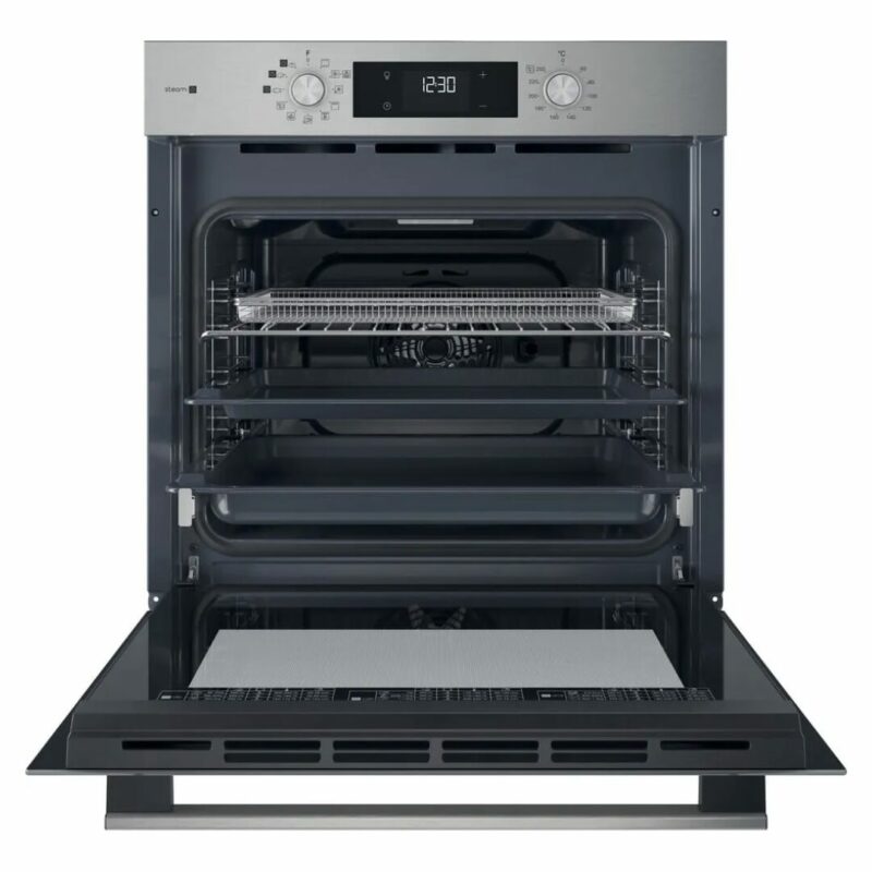 Hotpoint Ariston Forno Elettrico da Incasso Ventilato Multifunzione con Grill e Cottura a Vapore 71 Litri 60 cm Classe A+ colore Nero e Acciaio Inox - HAO 258HSU1F X - immagine 2