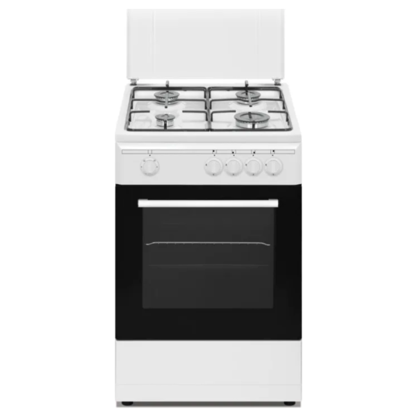 Nikkei Cucina a gas 4 Fuochi Forno a Gas Larghezza x Profondità 50x50 cm colore Bianco - SN554WG