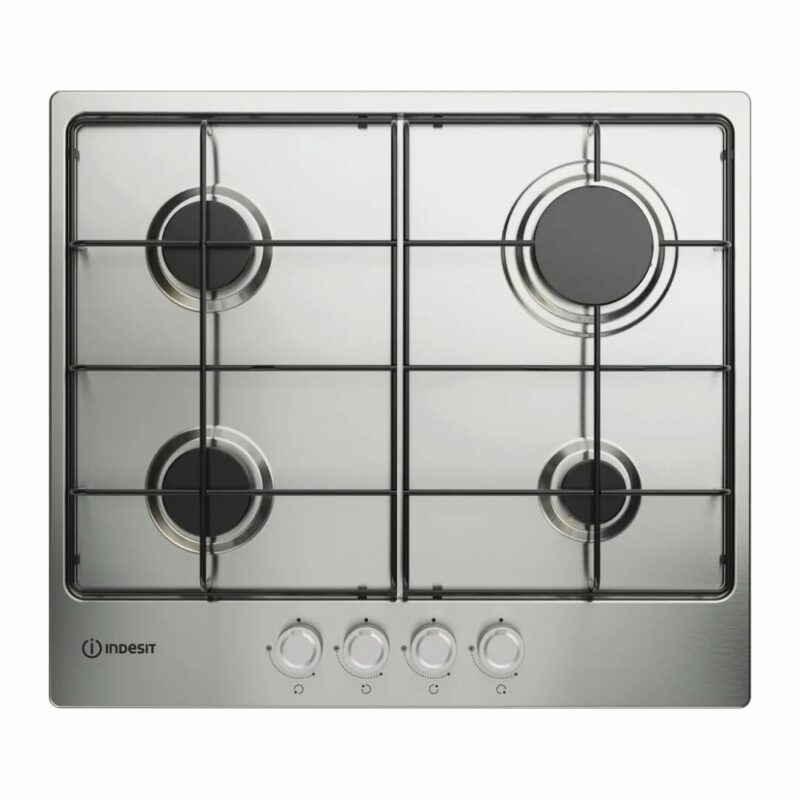 Indesit Piano Cottura 4 Fuochi a Gas Larghezza 58 cm in Acciaio Inox colore Inox - THP 642 IX/I 1
