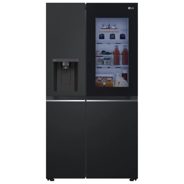 Lg Frigorifero Americano Side by Side 635 Litri Classe E No Frost colore Nero Opaco InstaView - GSGV81EPLL