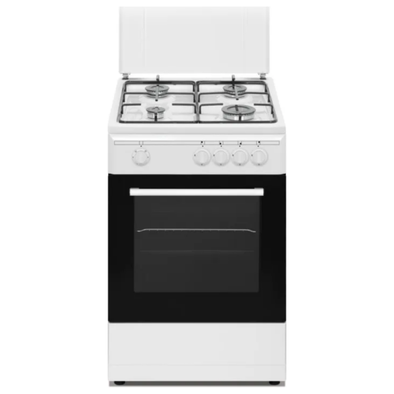 Nikkei Cucina a gas 4 Fuochi Forno Elettrico con Grill Larghezza x Profondità 50x50 cm colore Bianco - SN554WE
