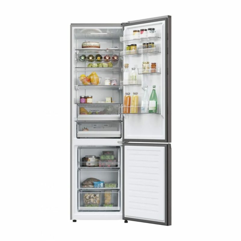 Haier Frigorifero Combinato 406 Litri Classe C Total No Frost colore Dark Inox 2D 60 Serie 5 - HDPW5620CN - immagine 2