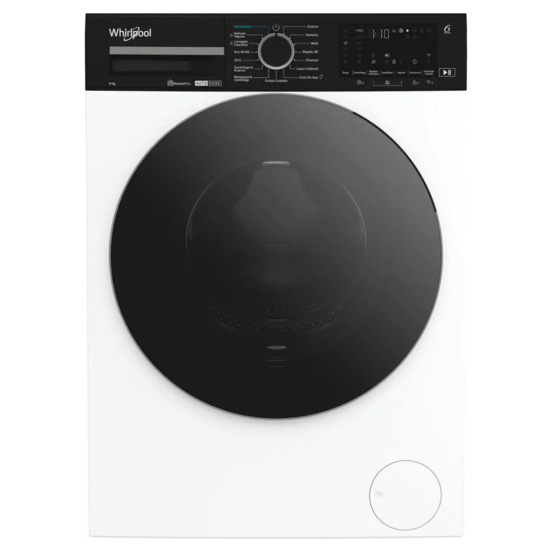 Whirlpool Lavatrice 9 Kg Classe A 1400 giri Inverter Vapore Wi-Fi - WPM 911W ADS IT