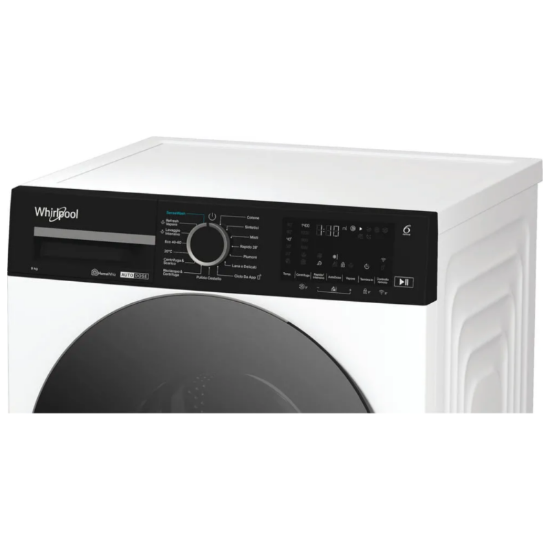 Whirlpool Lavatrice 9 Kg Classe A 1400 giri Inverter Vapore Wi-Fi - WPM 911W ADS IT - immagine 3