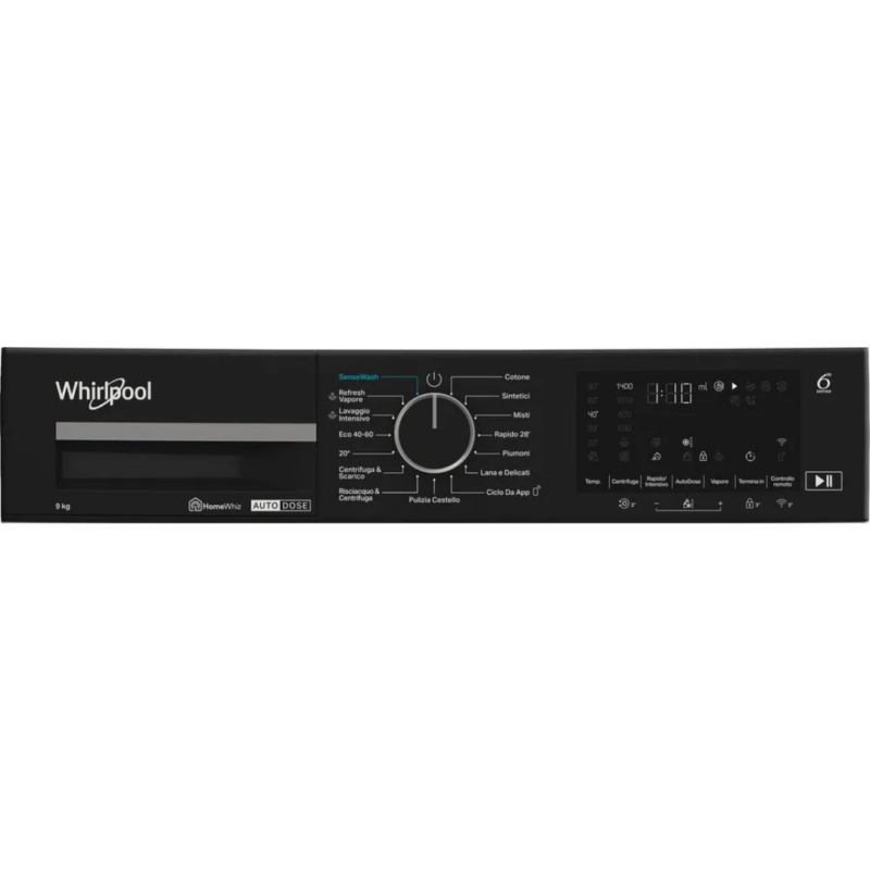 Whirlpool Lavatrice 9 Kg Classe A 1400 giri Inverter Vapore Wi-Fi - WPM 911W ADS IT - immagine 5