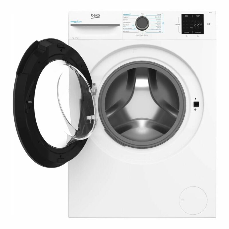 Beko Lavatrice 7 Kg Classe A Profondità 50 cm Centrifuga 1200 giri Inverter Vapore EnergySpin colore Bianco - BMWU3721A - immagine 4